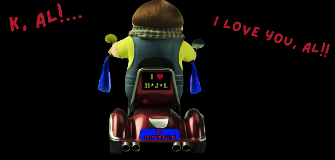 Comic — Riding away / I love you Al