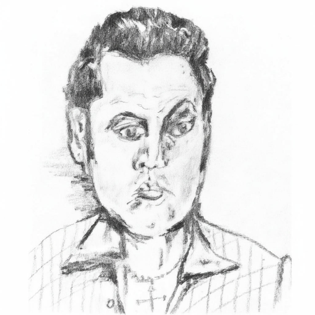 The Brass — pencil sketch by Clay's only true friend
